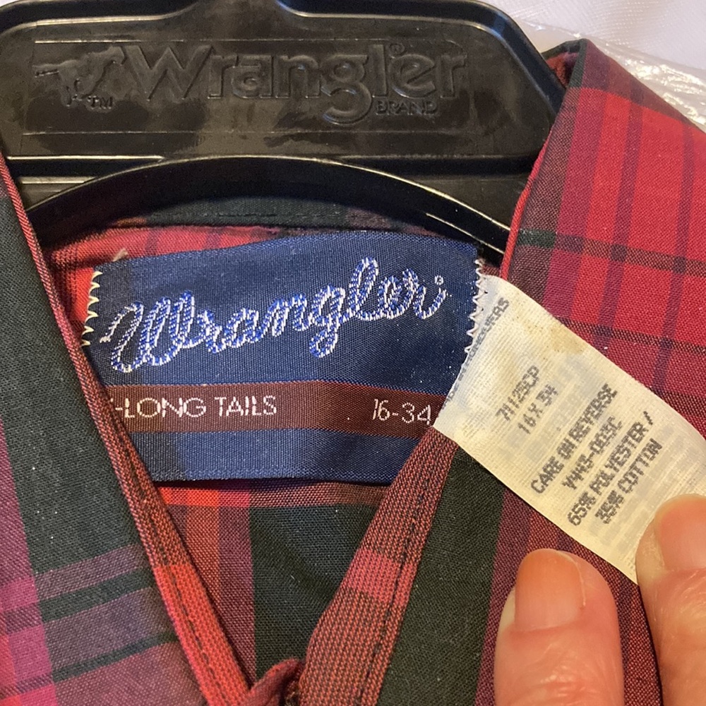 NWT 3 wrangler Pearl snap western shirts size from L 16-34 to L tall - Picture 3 of 12